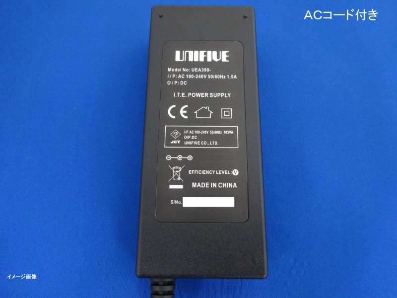 UNIFIVE UEA390-2437 PL03A付 ユニファイブ　ACアダプター「完売」