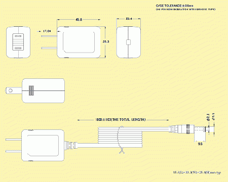 UNIFIVE UN310-2405 PL03B付 ユニファイブ　ACアダプター　24V/0.5A