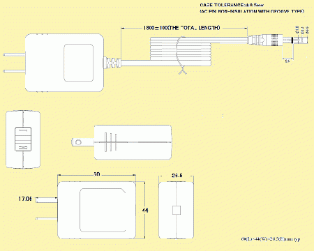 UNIFIVE US301210 EIAJ-4付 ユニファイブ　ACアダプター　「完売」