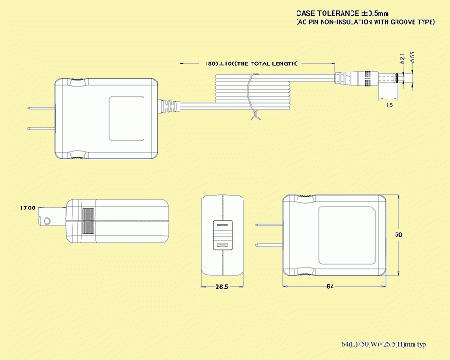 UNIFIVE US318-05　PL03B付 ユニファイブ　ACアダプター　「完売」