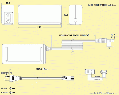  UNIFIVE UIA336-2415 PL03B付 ユニファイブ　ACアダプター「完売」