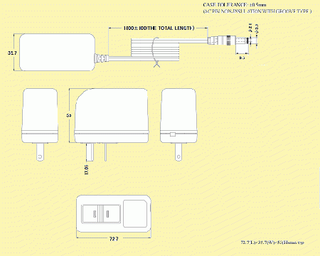 UNIFIVE UU324-2410 PL03B付 ユニファイブ　ACアダプター  「完売」