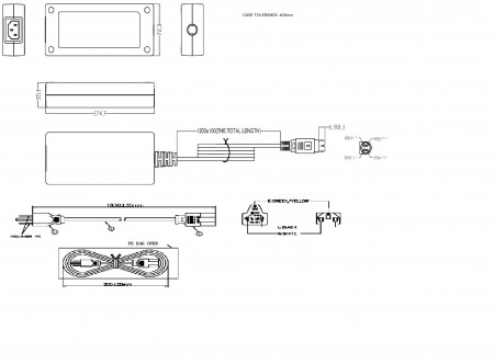 UIDDC3160-240066SA  Power DINコネクタ付 ACコード3Pin-3Pin